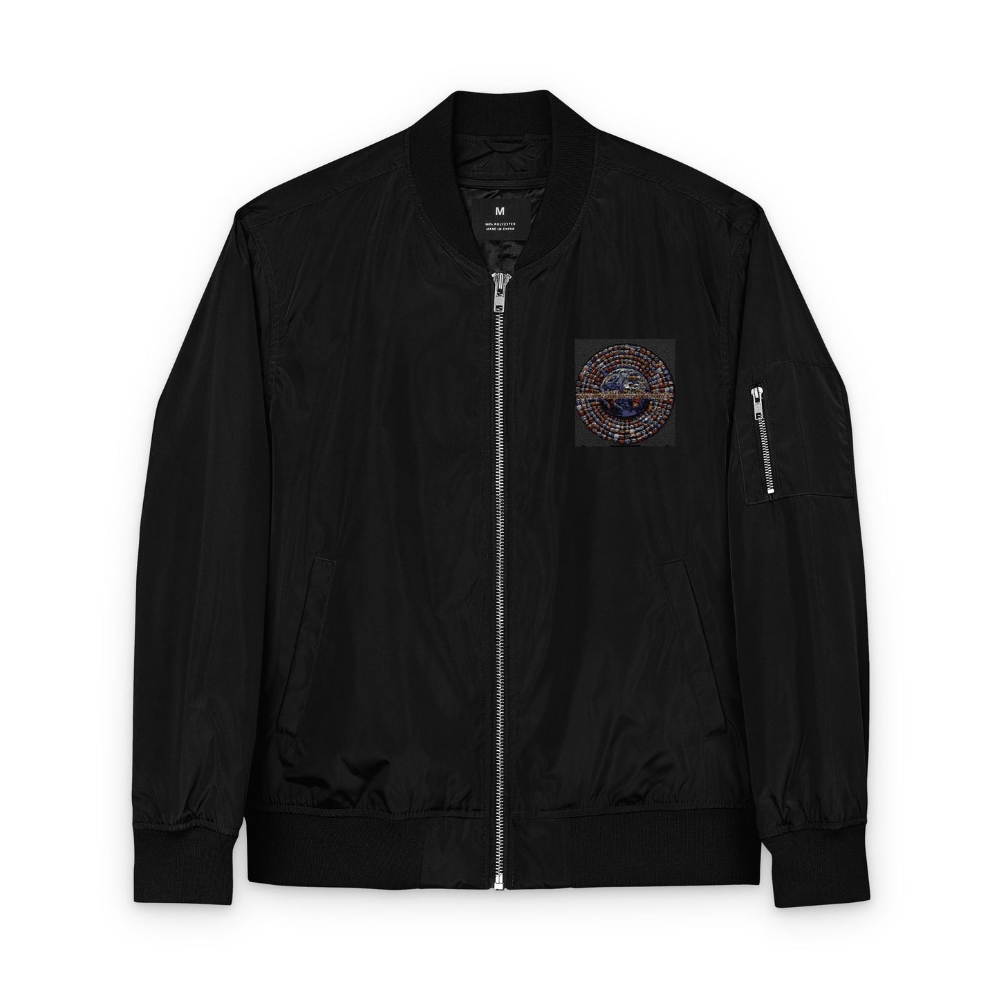 Embroidered Bomber Jacket - We Are All The Same Love