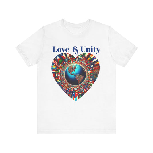 Love & Unity Unisex Tee - Celebrate Diversity with Heartfelt Design